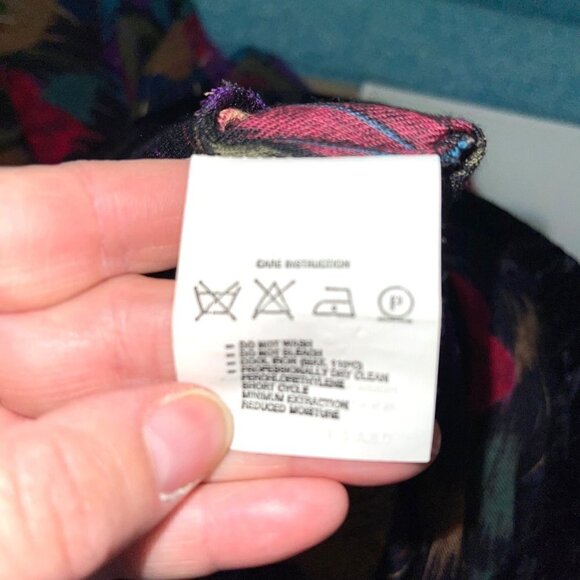 Emanuel Ungaro Solo Donna Dress Womens Size 8 Vintage Wool Velvet Rayon Black - Picture 6 of 14